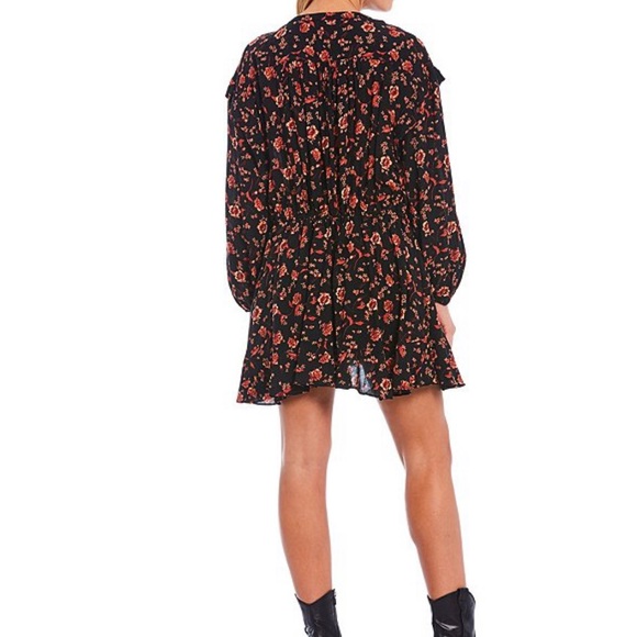 FREE PEOPLE Flower Fields Long-Sleeve Mini Dress - Picture 7 of 16